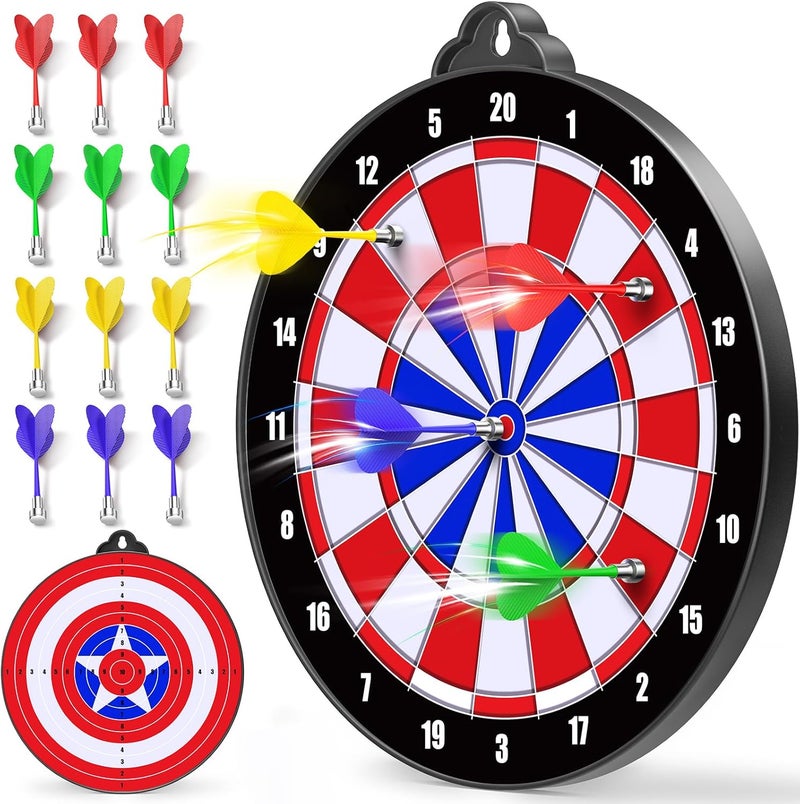 Beayuck Magnetic Dart Board for Kids Indoor Outdoor Kids Games and Party Games, Christmas Birthday Gifts Toys for Boys Age 3-12 - Image 1
